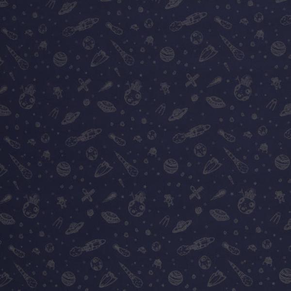 Sakura Softshell Weltall auf Dunkelblau by Swafing mit Reflektoroptik